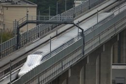 Japonijoje traukinys pasiekė pasaulinį greičio rekordą
