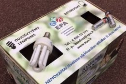 Seni elementai ir lemputės bus surenkamos iš namų