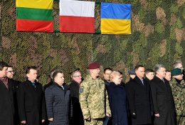 Lietuvos, Lenkijos ir Ukrainos prezidentai deklaravo siekį gintis nuo Rusijos