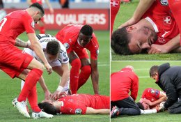 Pamatykite: liežuvį prarijusiam futbolininkui gyvybę išgelbėjęs varžovas užkariavo žmonių širdis
