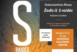 Filmas „Žodis iš S raidės“ Anykščiuose tęsia JAV kino diplomatijos turą po Lietuvą