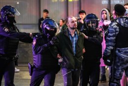 Maskvoje po protesto prieš V. Putiną sulaikyta per 140 žmonių
