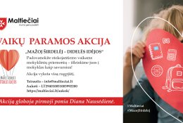 Pirmoji ponia Diana Nausėdienė kviečia prisijungti prie maltiečių vaikų paramos akcijos