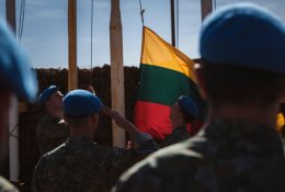 R. Karoblis: pandemijos akivaizdoje Lietuva nemažina įsipareigojimų užtikrinant tarptautinį saugumą