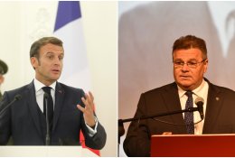 L. Linkevičiaus reakcija į E. Macrono pasisakymus: dialogas su Rusija geriau nei jo nebuvimas