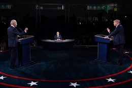 Pirmuosius D. Trumpo ir J. Bideno TV debatus stebėjo gerokai mažiau žiūrovų