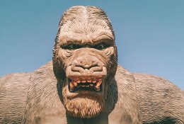 Dinozaurų parkuose vietą rado netgi King Kongas