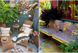 Interjero tendencijos: boho stilius sode ar terasoje