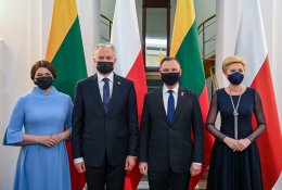 G. Nausėda pabrėžė dvišalius Lietuvos ir Lenkijos santykius ir sustiprėjusį bendradarbiavimą saugumo ir gynybos srityje