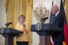 Turbūt paskutinis A. Merkel apsilankymas Vašingtone: kas aptarta su JAV prezidentu?