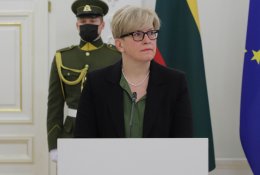 Premjerė I. Šimonytė: negalime atsisakyti savo vertybių ir pasiduoti šantažui