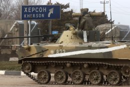 Rusijos pajėgos užėmė Ukrainos Chersono miestą