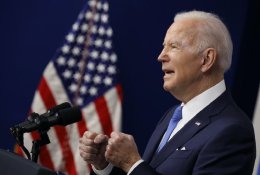 J. Bidenas: Rusija niekada neįstengs išlaikyti Ukrainos savo rankose