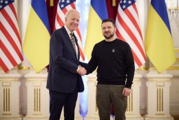 J. Bidenas atvyko į Kyjivą