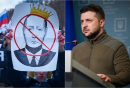 V. Zelenskis: „Mane nori nužudyti tik Rusija, o Putiną - visas pasaulis“