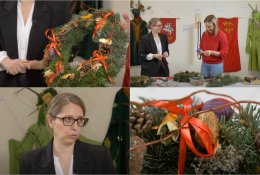 Kalėdinių vainikų dirbtuvės: ką simbolizuoja tvarūs papuošimai?