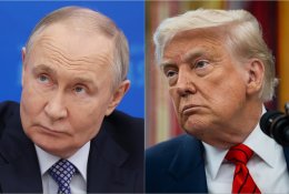 D. Trumpas: po pokalbių su V. Putinu maniau, kad susitarėme dėl paliaubų Ukrainoje