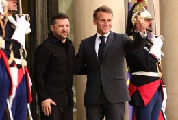 E. Macronas: Europa pasirengusi Ukrainai pasiūlyti saugumo garantijas
