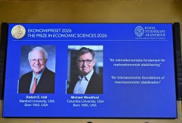 Nobelio ekonomikos premija skirta dviem amerikiečių ekonomistams