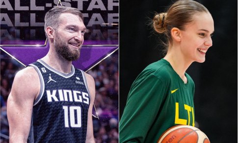 Domantas Sabonis ir Justė Jocytė išrinkti geriausiais 2022 m. krepšininkais