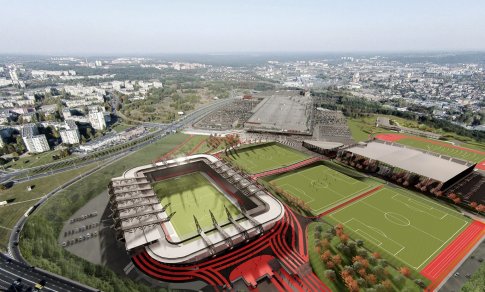 Nacionalinio stadiono darbai prasidėjo: pamatus tikimasi įrengti iki metų pabaigos