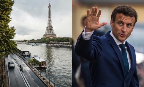 Prancūzijos prezidentas pažadėjo išsimaudyti Senos upėje