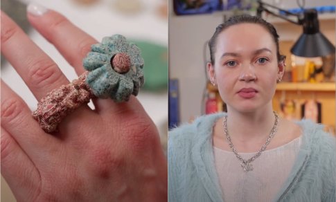 Iš kiaušinių lukštų kurianti juvelyrė Ieva: viskas prasidėjo nuo savo šiukšlių sekimo