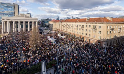 Davidonytė apie 10 tūkst. žmonių sutraukusį „Šalin rankas nuo laisvo žodžio“: gal tai ne paskutinis protestas