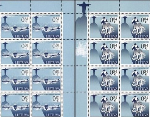 Rio de Žaneiro olimpiadai - pašto ženklai