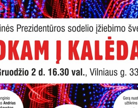 „Šokam į Kalėdas“  – sodelio įžiebimo šventė