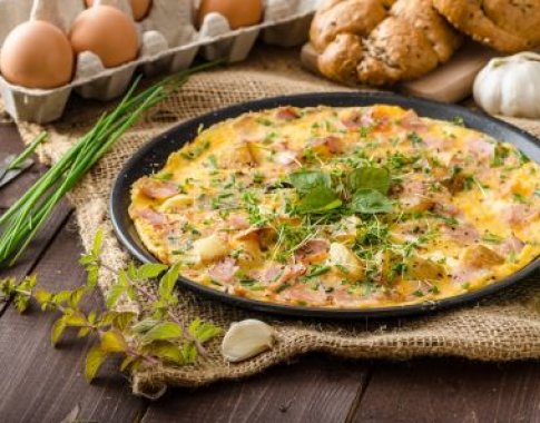 Saulėtiems pusryčiams – omletas