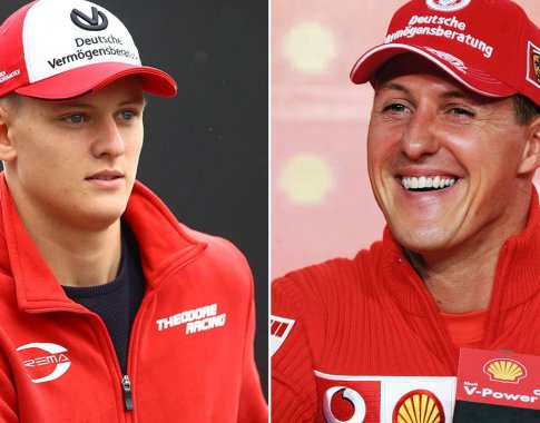 Tėvo pėdomis: M.Schumacherio sūnus pasirašė sutartį su „Ferrari“