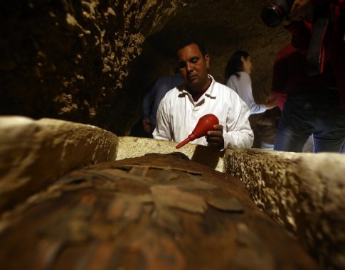 Pamatykite: Egipto archeologai parodė daugiau kaip 40 mumijų