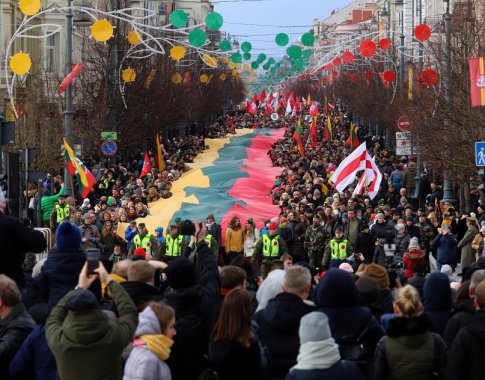 Kovo 11-ąją per sostinę nuvilnijo milžiniška Trispalvė