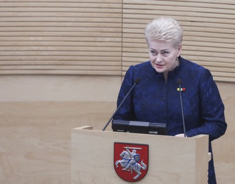 Paskutinis D.Grybauskaitės metinis pranešimas: „Su Valstybe viskas yra gerai“