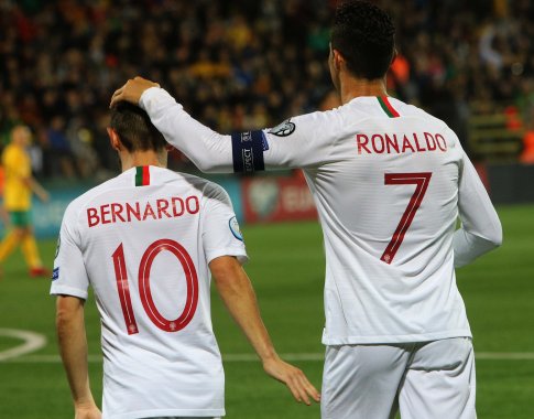 Keturis įvarčius Lietuvoje pelnęs C.Ronaldo: „Svarbiausia buvo pasiekti pergalę“