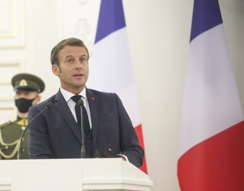E. Macrono ir S. Cichanouskajos susitikimas: ES palaiko Baltarusijos pilietinę visuomenę