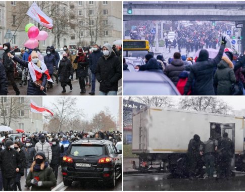 Protestai Baltarusijoje: už užrašą „Nepamiršime“ – dveji metai kalėjimo Protestai Baltarusijoje: už užrašą „Nepamiršime“ – dveji metai kalėjimo