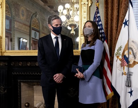 JAV valstybės sekretorius A. Blinkenas patvirtino siekį sugrįžti prie Irano branduolinio susitarimo