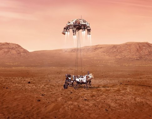 NASA marsaeigis „Perseverance“ sėkmingai nusileido Raudonojoje planetoje