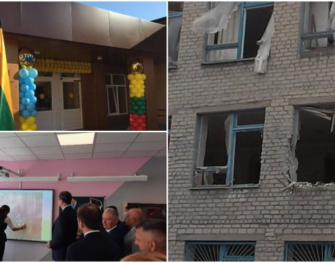 Iš karo griuvėsių prikeltą mokyklą lietuviai pavertė viena moderniausių Ukrainoje Iš karo griuvėsių prikeltą mokyklą lietuviai pavertė viena moderniausių Ukrainoje