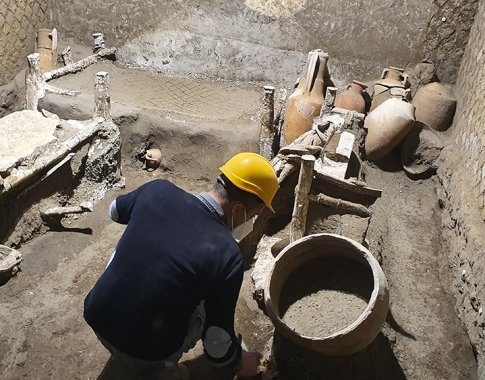 Archeologai Pompėjoje surado „retą radinį“ – vergų kambarį Archeologai Pompėjoje surado „retą radinį“ – vergų kambarį