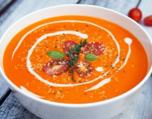 Kreminė pomidorų sriuba (video)