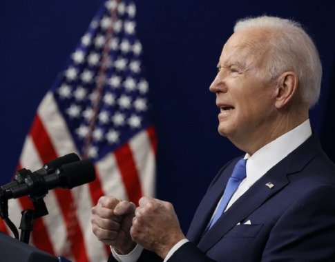 J. Bidenas: Rusija niekada neįstengs išlaikyti Ukrainos savo rankose