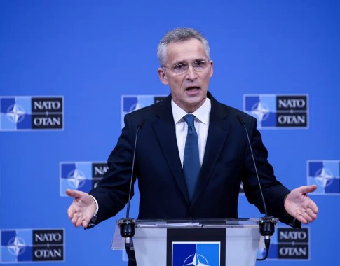 NATO vadovas: Rusija gali panaudoti Ukrainoje cheminį ginklą