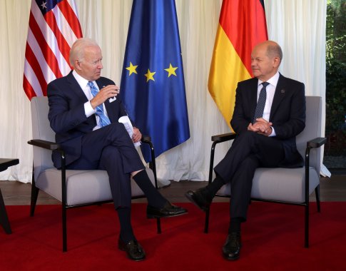 J. Bidenas: G7 ir NATO šalys privalo išlikti vieningos Rusijos karo akivaizdoje J. Bidenas: G7 ir NATO šalys privalo išlikti vieningos Rusijos karo akivaizdoje