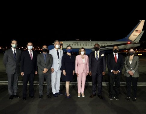 N. Pelosi: vizitas liudija JAV tvirtą įsipareigojimą Taivanui