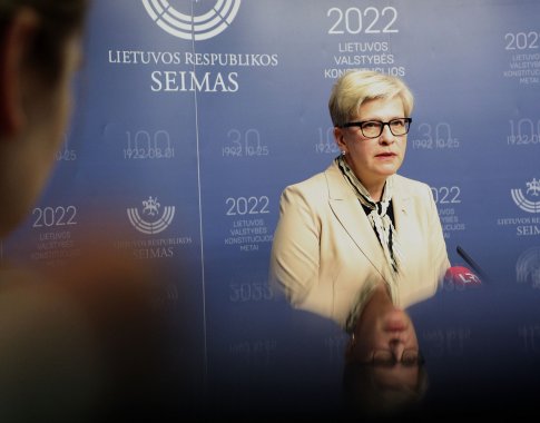 I. Šimonytė: rudens sezonui prognozuojame 230 eur/MWh dujų kainą, pavasarį apie 180 eur/MWh