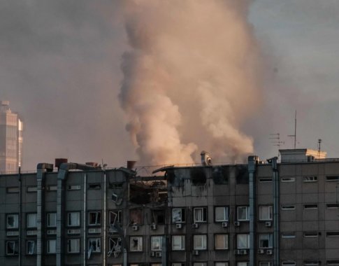 Kyjivas ir vėl sprogdinamas: rusai pasiuntė dronus kamikadzes (VIDEO)