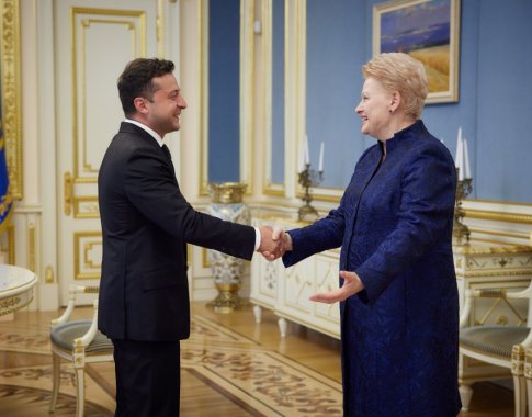 D. Grybauskaitė: visiems vakariečiams V. Zelenskis yra didžiulis pavyzdys